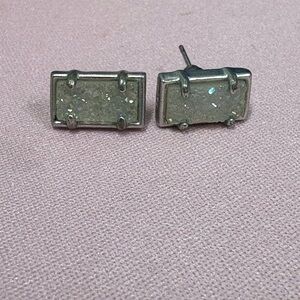 Kendra‎ Scott Silver Glitter Earrings